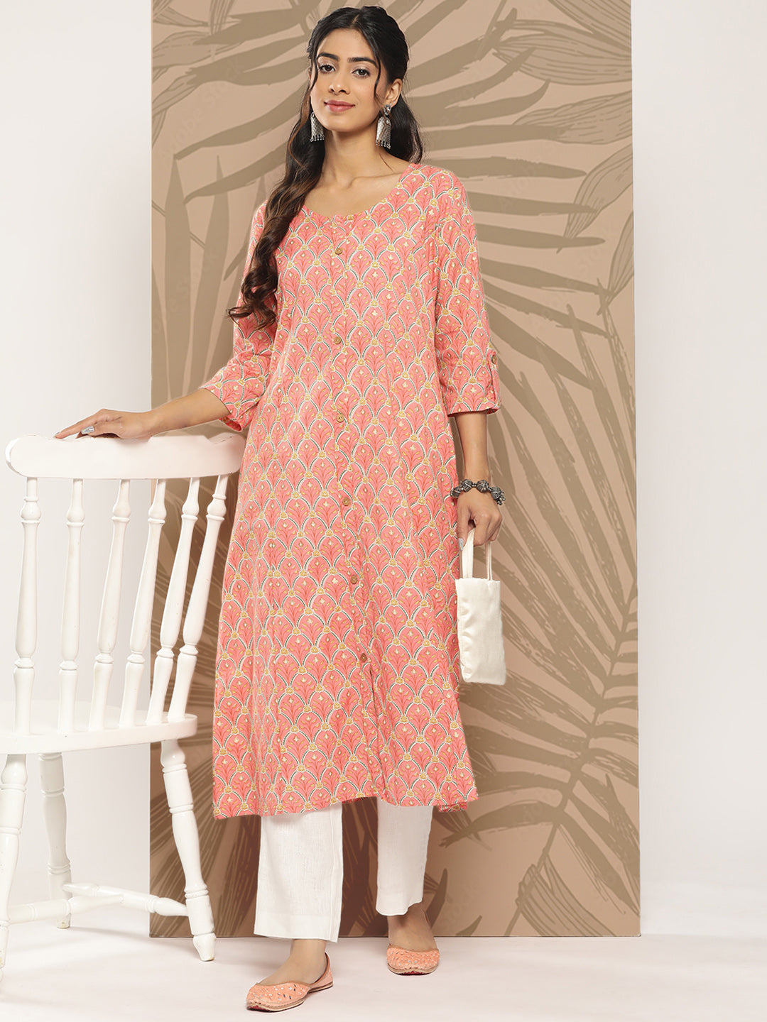 Ethnic Motifs Printed Kurta-Yufta Store-1272KURPCS