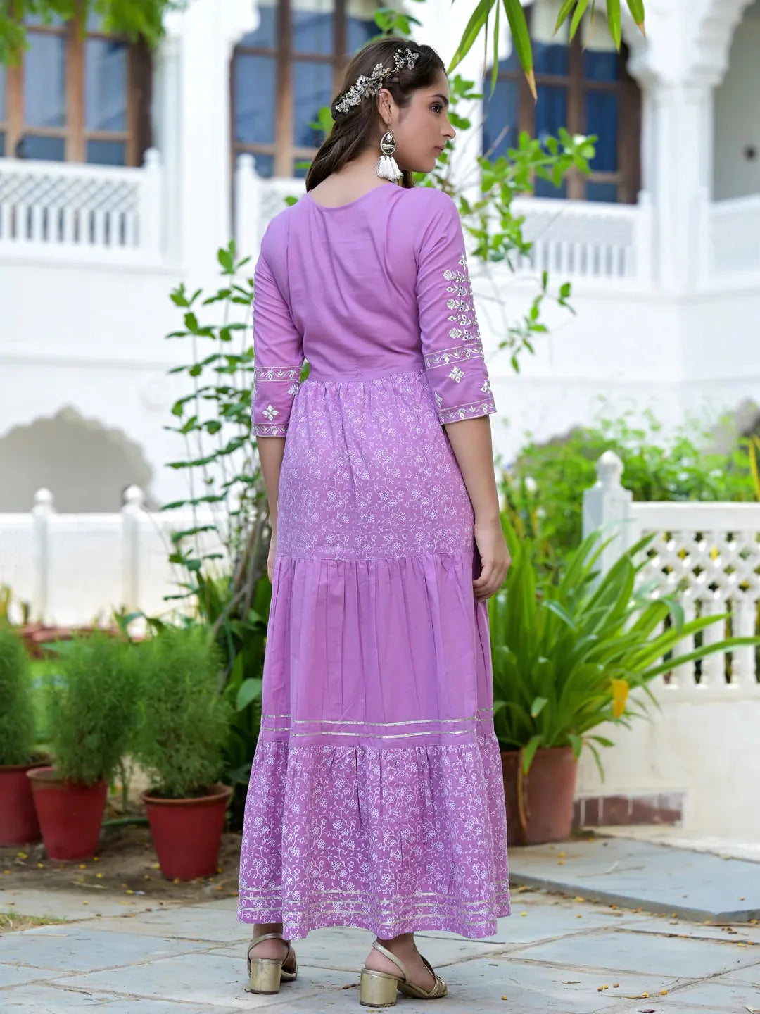 Lavender Cotton Dress-Yufta Store-2198DRSLVM