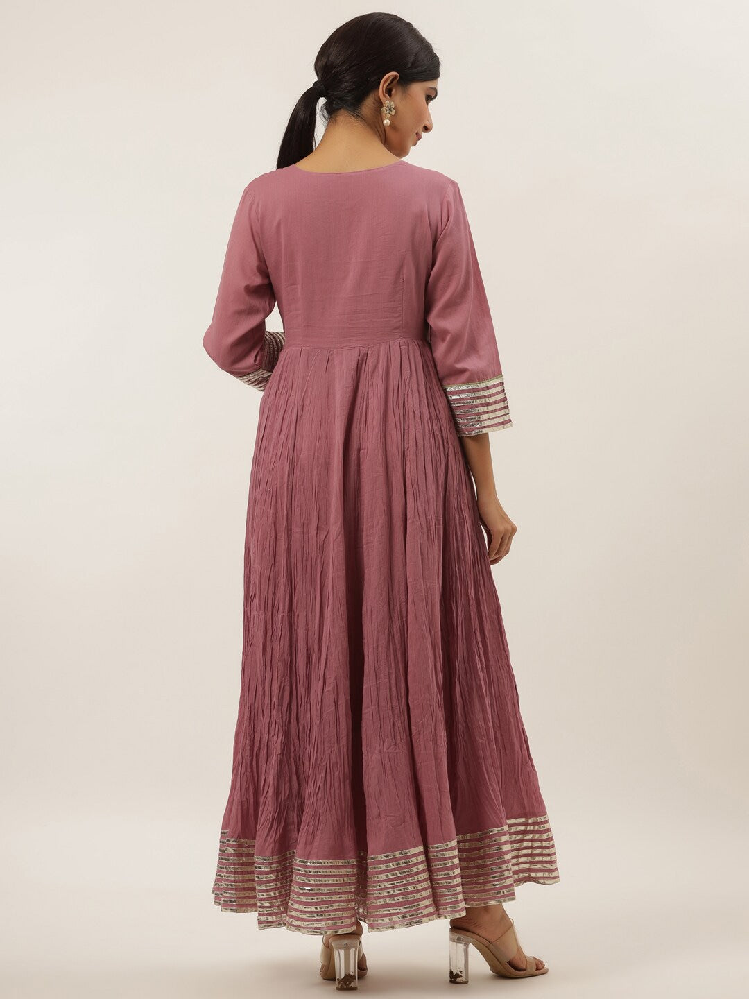 Purple Ethnic Maxi Dress-Yufta Store-6001DRSPRM