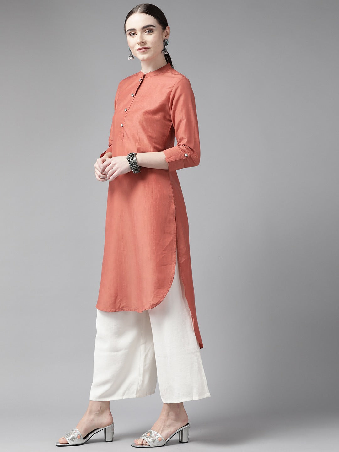 Rust Pathani Kurta-Yufta Store-9884KURRTS