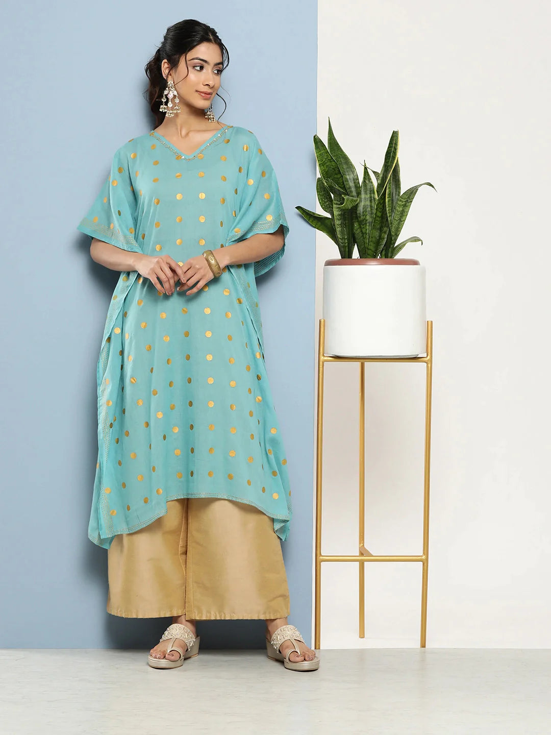 Printed Kaftan Kurta 3