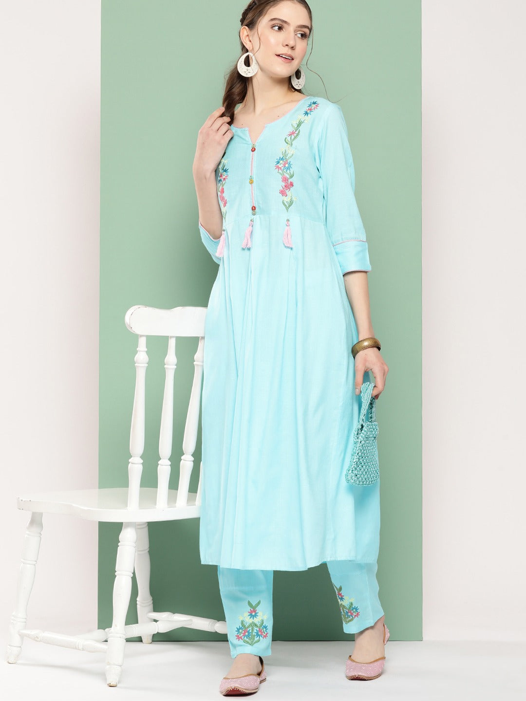 Floral Cotton Kurta Set