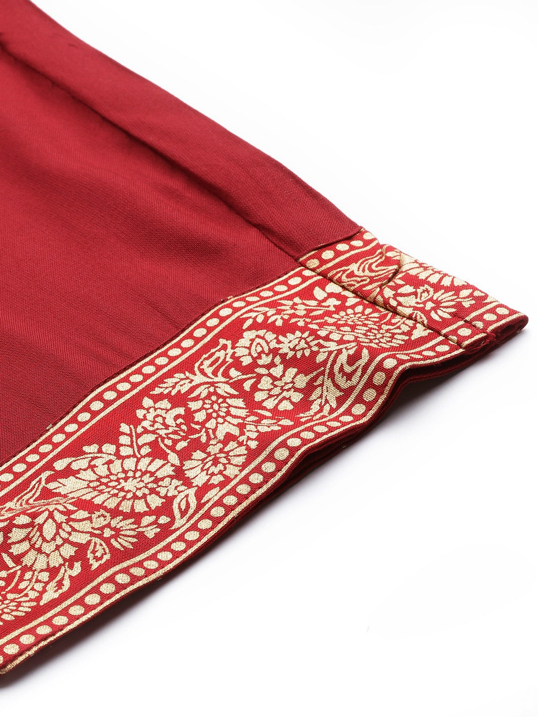 Red Printed Dupatta Set